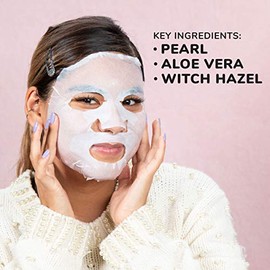 Everyday Pearl Radiance Boosting Mask With No Harsh Chemicals - For All Skin Types, Made in Korea - Strengthening, Balancing, and Illuminating (Pack o