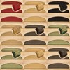 Kettelservice-Metzker® Sisal Stair Mats Semi-Circular in Various Colours Colours and
