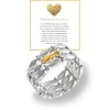 HOLINSE Swim Against the Current Ring Anti-Tarnish,Just Keep Swimming Ring,Unique