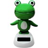 Jizlan Green Solar Bobblehead - Long-Lasting Frog Bobble Dancer Toy,
