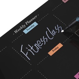 Clear Glass Dry Erase Fridge Memo 12"x8". Strong Glass not Acrylic. (Blank Memo)