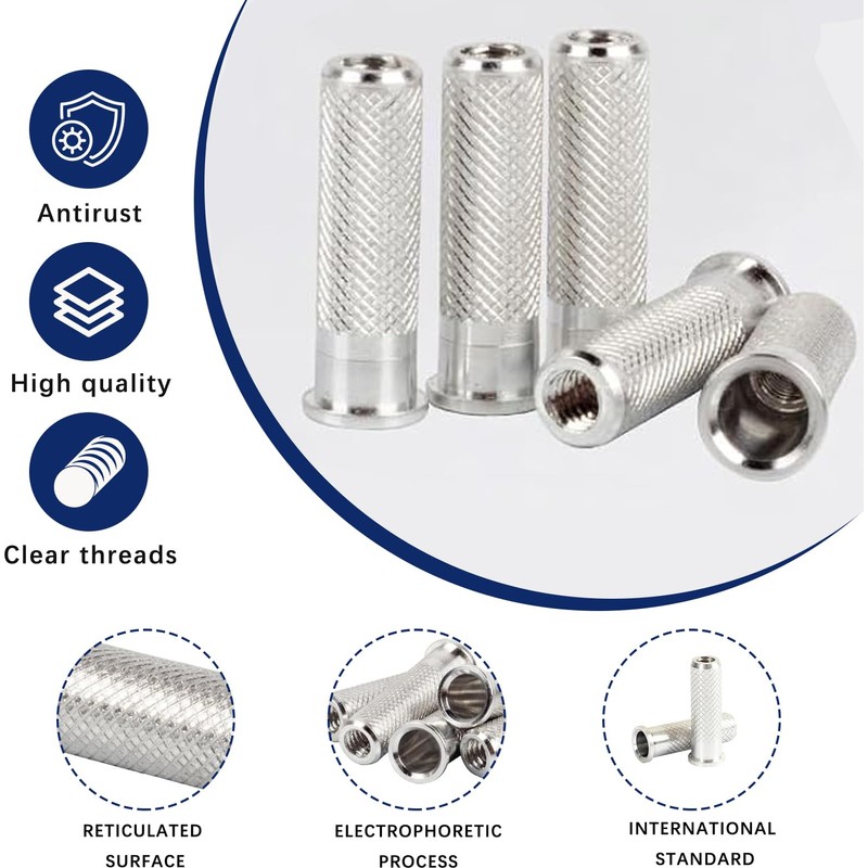 KURUGEILI - Insertos de flecha de aluminio de .244/6.2 mm,