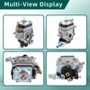 AUTOKAY 62100-81010 Carburetor with Blower Fuel Line Kit for Poulan