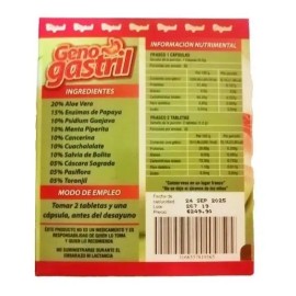 Genogastril Colitis Nerviosa Ulceras Gastritis Aloe Vera