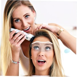 Baluue Protect Your Face 25pcs Haircut Face Masks Plastic Face Protectors Hairdressing Facial Shields Barber Supplies