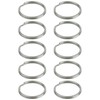 prendre PR-Q2-12-10ST Double Ring, Key Ring, Set of 10, Stainless
