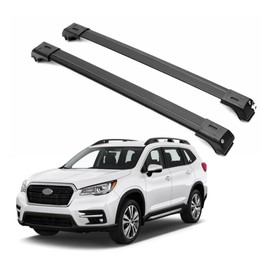 ERKUL Roof Rack Cross Bars for Subaru Ascent 2019-2025 | Aluminum Crossbars with Anti Theft Lock for Rooftop | Compatible with Raised Rails - Black