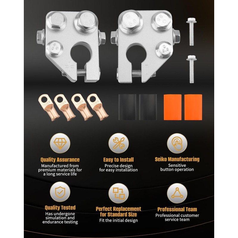 74098 Battery Terminal Connectors, Multi Power Block Applicable to SAE/DIN/EN