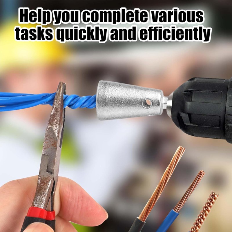 2 Pcs Twister Wire Connectors,Hex Shank Electrical Cable Wire Twister