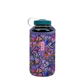 Sok It Botl Sok Water Bottle Sleeve Insulated Neoprene Cover (Butterfly Galaxy, Fits 32oz Nalgene)