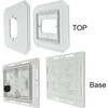 iMBAPrice IMBA-8081F-2BK Black Non- Metallic Universal Siding Block for Light