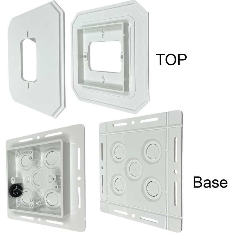 iMBAPrice IMBA-8081F-2BK Black Non- Metallic Universal Siding Block for Light