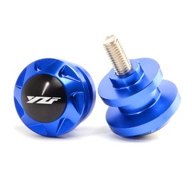 Motorcycle Fits For Yamaha YZF R9 R3 R25 R6 R1 R7 YZFR3 YZFR1 YZFR6 YZF R7 6MM Swingarm Spools Slider Stand Accessories (Blue)