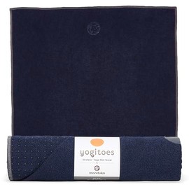 Manduka Yogitoes - Toalla para Esterilla de Yoga, Ligera, de Secado rápido, tecnología Antideslizante, Antideslizante, Uso en Yoga Caliente, Vinyasa y