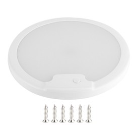 Universal Ceiling Light UltraThin 12V 24V LED Roof Dome Lamp for Caravan RV Interior(White Light )
