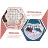 OHPHCALL 4pcs Yarn Basket Base Heart DIY for Crochet Transparent