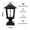 SmartYard Metal Solar Post Lights 4X4 Outdoor, Waterproof Fence Post
