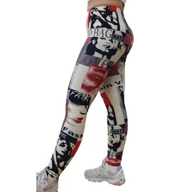 Women's Fashion Print Leggings Yoga Pants Cartoon Patterns One Size for Fitness Jogging Gymnastics