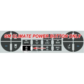 World Graphix 2007– 2012 Sierra Silverado Escalade Climate POWER  BUTTON ONLY Decal Sticker
