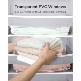 ULG Over The Door Organizer with 6 Large Pockets 12 Side Pockets, 50lbs Weight Capacity Door Hanging Organizer for Bedroom, Bathroom, Pantry, Nursery Storage, Gray