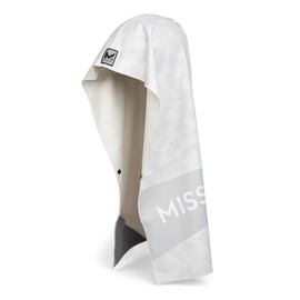 MISSION Max Plus Cooling Hoodie Towel- Hood Towel, Cools Instantly When Wet, UPF 50 Sun Protection, Contours Your Head to Stay in Place, Great for Sports, Fitness, Gym (White Camo)