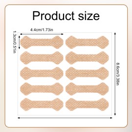 12 stk Streifen Gegen für Eingewachsene Zehennägel, Schmerzloser Korrektor für Eingewachsene Zehennägel Atmungsaktive Nagelkorrekturpflaster Vliesaufkleber für Eingewachsene Nägel