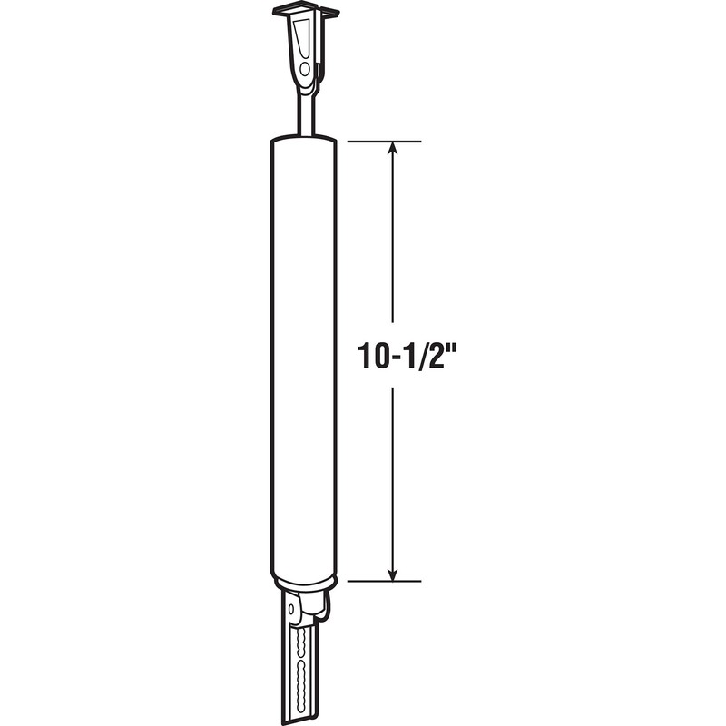 Prime-Line MP5173 Pneumatic Door Closer, 10-1/2 In., Canada Brown, Adjustable,