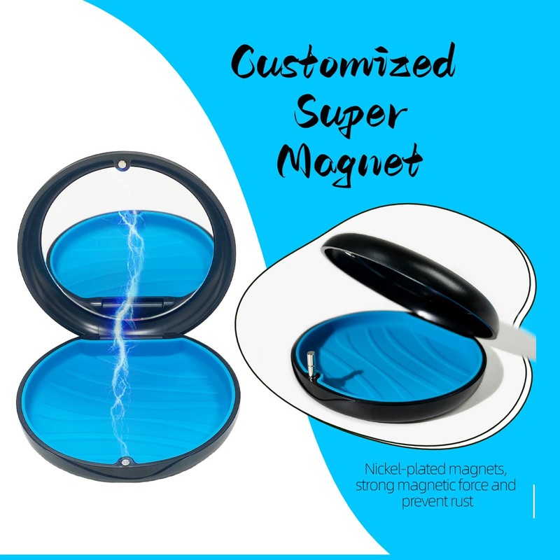 Maoerdental 2 Pack Aligner Case with Mirror,Convenient Retainer Case for