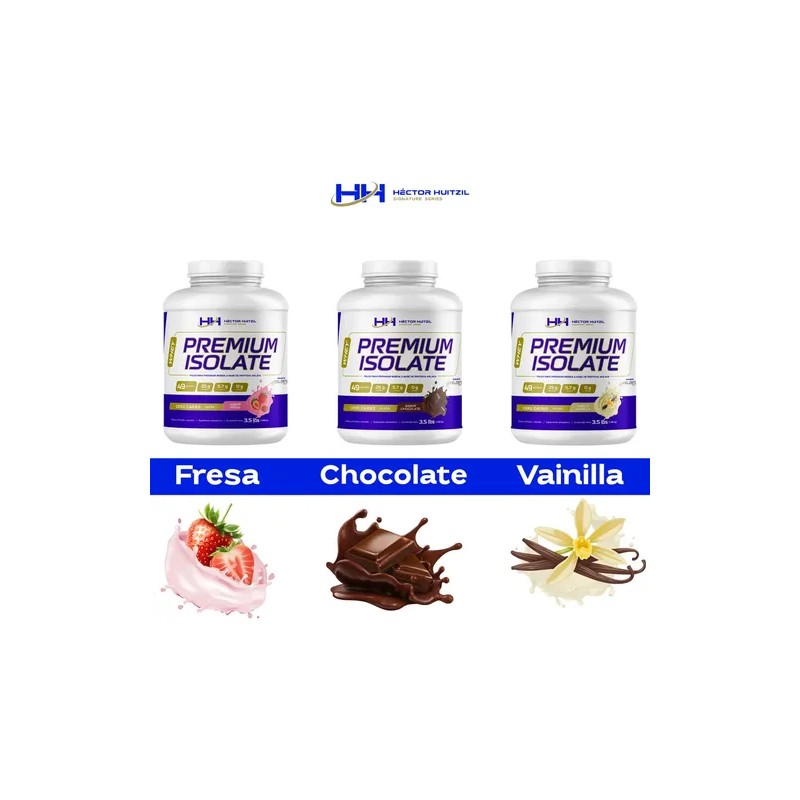 Héctor Huitzil Proteína Aislada Premium Isolate 3,5 Lbs Vainilla