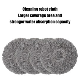 Xolixorium Washable Mopping Pads for T30 Omni, T30 PRO Omni, T30S, T30S PRO, T30S Combo, T50 MAX Omni & T50 MAX PRO Omni – 4 Pieces, Compatible with ECOVACS DEEBOT
