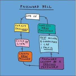 Mindfulmess Humorous Blank/Birthday Greeting Card - Password Hell - From the Range by Ian Blake (WDM-440533)
