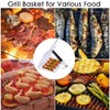 Grill Basket - Stainless Steel BBQ Portable Foldable Cooking Grate