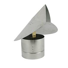 FAMCO Wind Directional Chimney Cap (Galvanized Steel, 9 Inch)