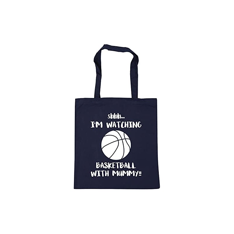 Hippowarehouse Shhh. I'm Watching Basketball With Mummy!! Tote Shopping Gym