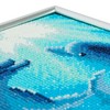 CRYSTAL ART Diamond Embroidery Kit White Frame 21x25cm Dolphins