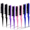 Wide Tooth Detangler Comb Set, 8 Pcs Rat Tail Curly