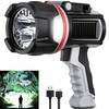 MOONASION Rechargeable Spotlight Flashlight, Super Bright 15000 Lumens Long Lasting