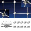 10Pcs Cross Cable Clamps 316 Stainless Steel Railing Wire Rope