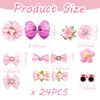 SHEHARUHI 24PCS Cute Dog Hair Bows Small Puppy Hair Accessories