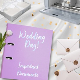 Evergreen Goods Sheets A4 Printable White Glossy Sticker Vinyl - Waterproof Light Pearl White | Inkjet & Laser Printable (Holographic Hearts)