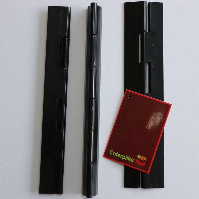 Pack of 3 Black Acrylic Hinges 200mm x 42mm Black