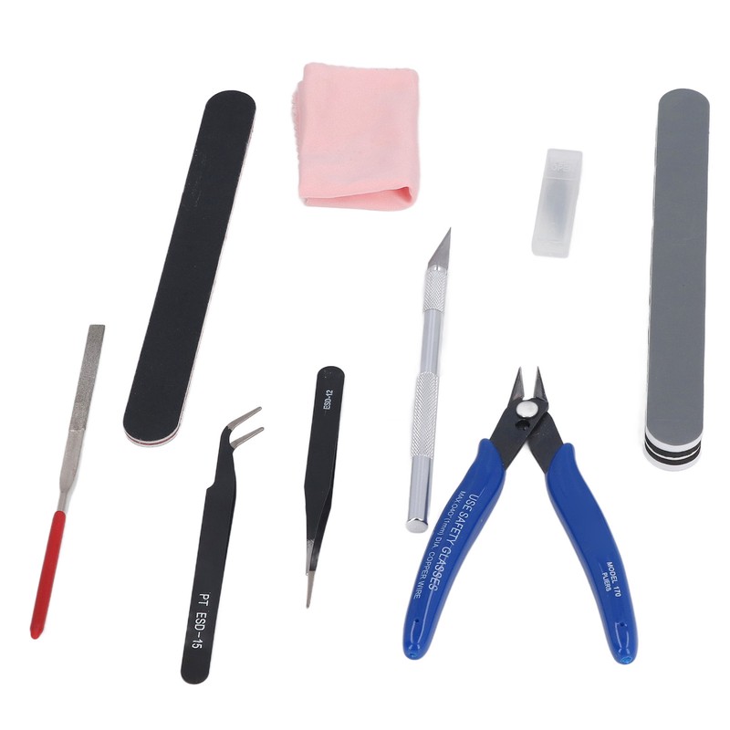 Model Tool Kit Pliers Tweezers File Carving Knife Craft Tools