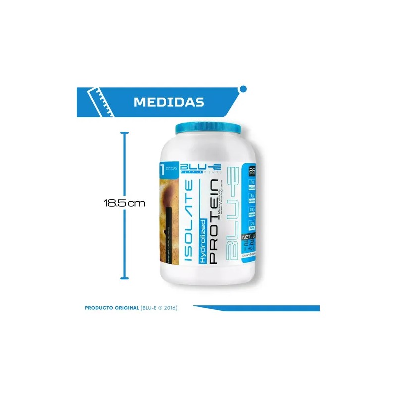 Proteína Whey Isolate BLU-E en Polvo de 1 Kg Sabor
