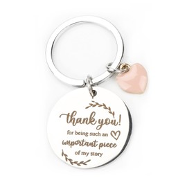 MUCOOS Cute Keychain, Heart Shaped Keychain Accessories, Thank You Keychain, Thank You Teacher Gift, Teacher Gift, Thank You Teacher Gift, Female Motivational Gift,Head Teacher Gifts