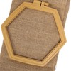 Punch Needle Kit Hex Hoop Glossy Frame Easy Operation Safe