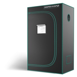 MARS HYDRO 3x1.6 Advanced Grow Tent, 36"x20"x63" High Reflective Mylar 1680D for Hydroponics Indoor Plant Growing, with Observation Window,Floor Tray and Smooth Zipper for TS600