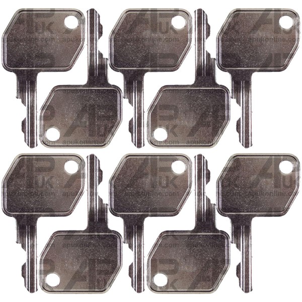 APUK 10x Ignition Switch Key Replacement for Thwaites Dumper Truck