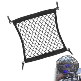 ARYIMYDP ARYIMYDP 30x30 CM Gep?cknetz, E Scooter Tasche, Gep?cknetz fr Motorrad, Fahrrad, Elastisches Aufbewahrungsnetz mit Gummizug, fr Helm & Zubeh?r