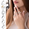 weltcup 6 Pcs Anxiety Ring Spinner Ringe Angst Fidget Ringe