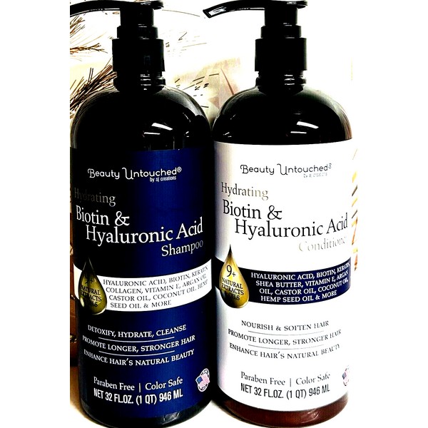 Beauty Untouched ~ Biotin & Hyaluronic Acid Hydrating Shampoo &